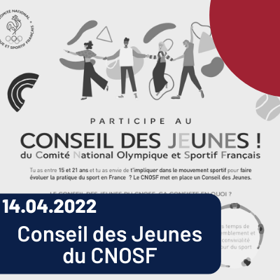 Lire la suite à propos de l’article Conseil des Jeunes du Comité National Olympique et Sportif Français (CNOSF)