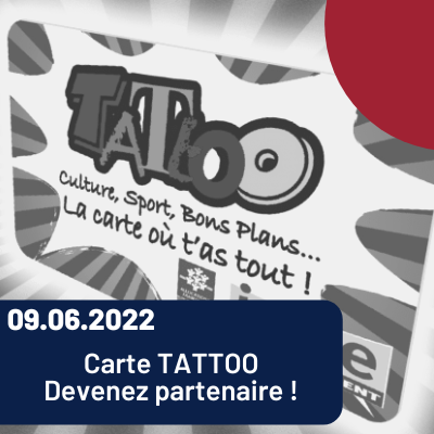 Lire la suite à propos de l’article Carte TATOO – Devenez partenaire !