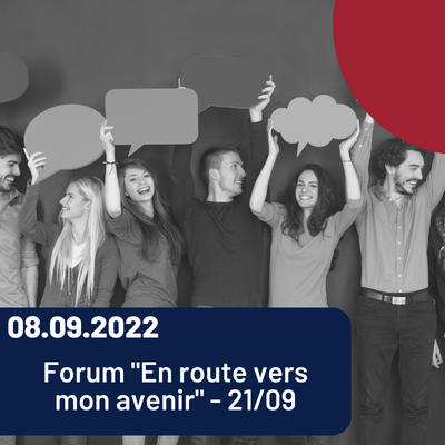 Lire la suite à propos de l’article Forum « En route vers mon avenir » – 21 septembre