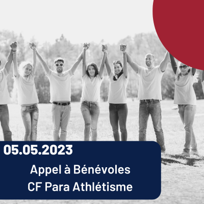 Lire la suite à propos de l’article Appel à Bénévoles – Championnat de France Para Athlétisme Adapté Jeunes 2023